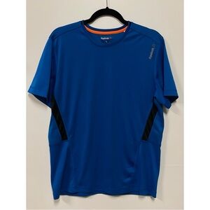 Men's Reebok Speedwick Short Sleeve Shirt Blue Size L